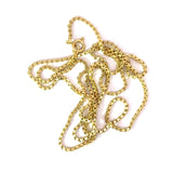 Lange Venezianerkette in 14 Karat Gelbgold mit Federring