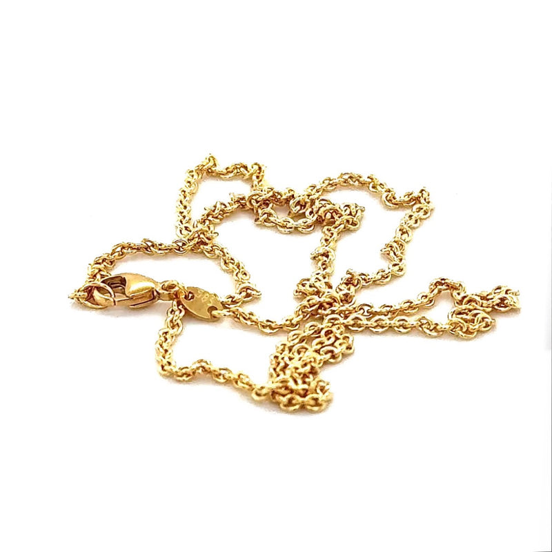 Zeitlose & robuste Ankerkette in 45/42cm in 14 Karat Gelbgold