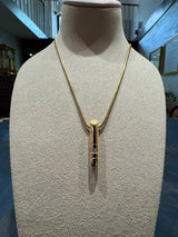 Elegantes Collier in 14 Karat (585) Gelbgold mit Brillant