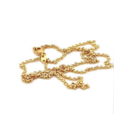 Zeitlose & robuste Ankerkette in 45/42cm in 14 Karat Gelbgold