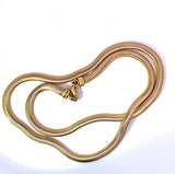 Edle Fischgräten Halskette in 18 Karat Gelbgold mit Karabiner