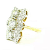 Ausgefallener Ring in 18 Karat (750) Gold mit feinen Brillanten