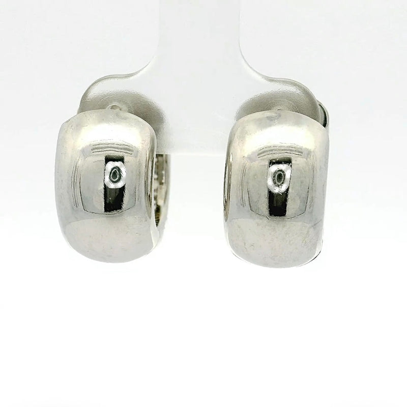 Eindrucksvolle Kreolen in 18 Karat Weißgold – Pavé mit Brillanten