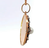 Besonderer Vintage-Anhänger in 18 Karat Roségold mit Diamanten & Perle