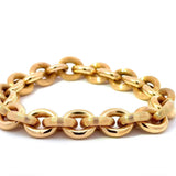 Ausgefallenes Erbsketten-Armband in 18 Karat (750) Gelbgold