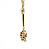 Besonderes Collier in 18 Karat Gelbgold mit gelben Tansanit & Brillanten