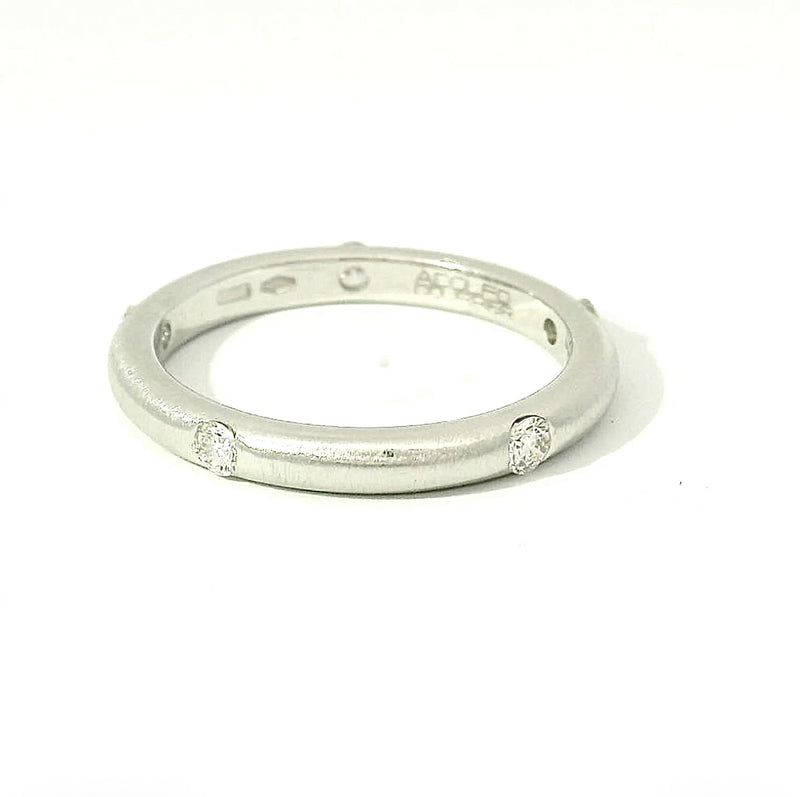 Zeitloser Adolfo Courrier Ring in 18 Karat Weißgold mit Brillanten - Eterno