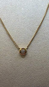 Zeitloses Collier in 18 Karat (750) Gelbgold mit Brillant von Christ