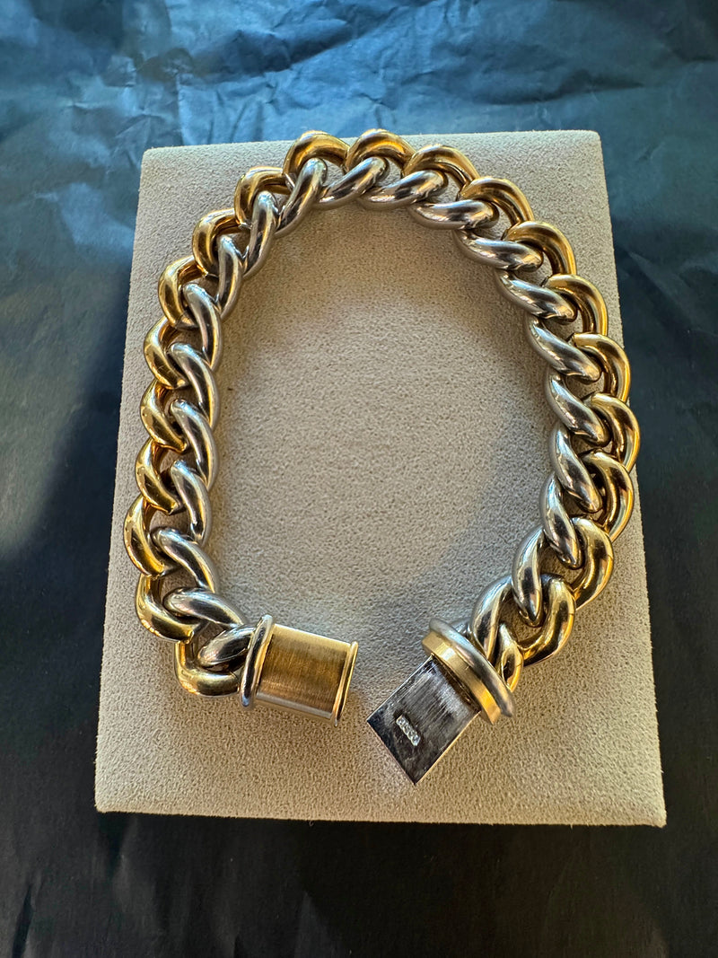 Original IsabellaFa Armband in 18 Karat Gelbgold und 950er Platin mit Diamant