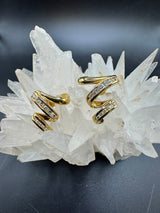 Elegante Ohrringe in 18 Karat Gelbgold mit feinen Brillanten