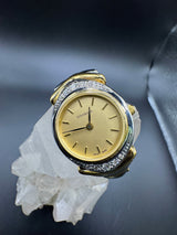 Ausgefallene Goldbaur-Uhr in 18 Karat Gelb- & Weißgold – mit Brillanten