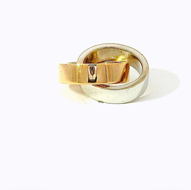 Zeitloser Love-Anhänger in 18 Karat Weiß- &amp; Roségold