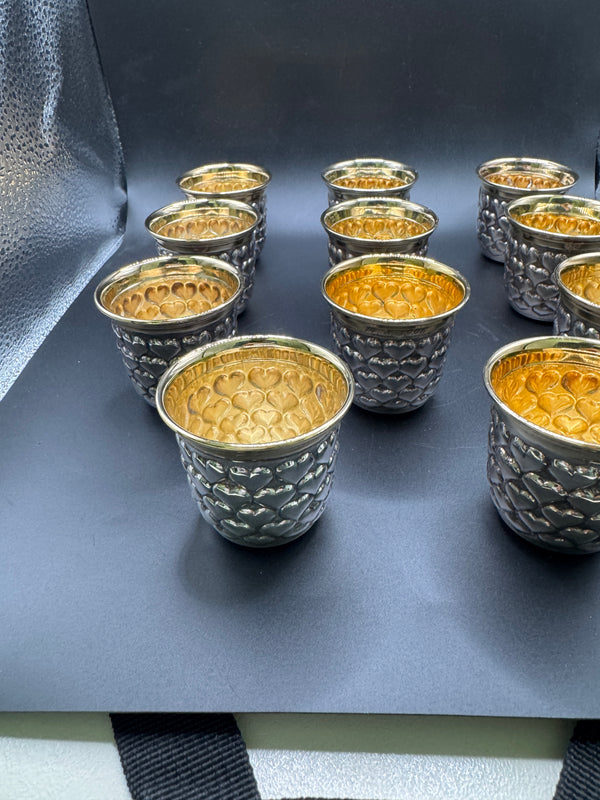 Augsburger „Herzchen“-Becher aus 925er Sterlingsilber