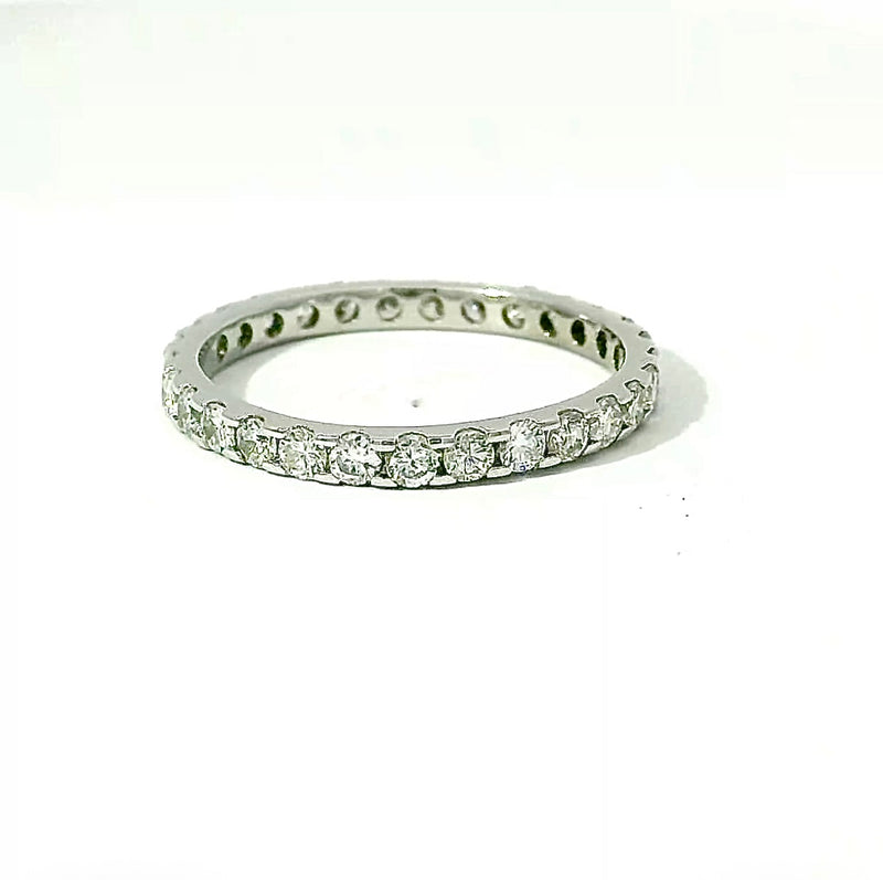 Moderner Memory Ring in 14 Karat Weißgold mit Brillanten