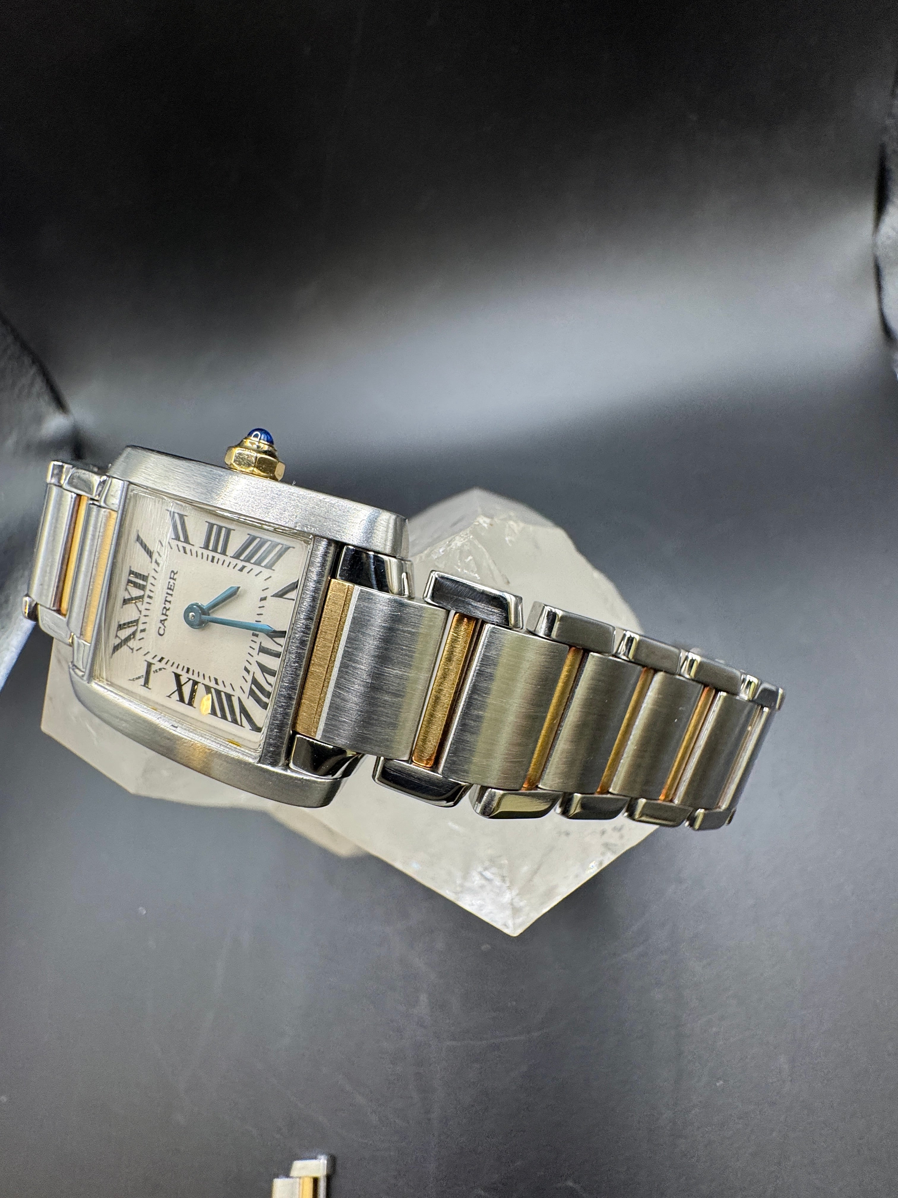Cartier Tank Française Ref. 2384 Damenuhr in Gold/Stahl