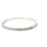 Edler Armreif in 950er Platin mit 1,45 Karat hochfeinen Brillanten
