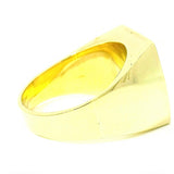 Dominanter Ring in 14 Karat Gelbgold mit Lapis Lazuli und Diamanten