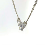 Elegantes Collier in 14 Karat Weißgold mit feinen Tansaniten & Brillanten