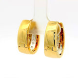 Edle Kreolen in 18 Karat Gold – handgefertigt mit hochfeinen Brillanten