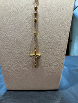 Zeitloser Rosenkranz in 14 Karat (585) Gelbgold mit Madonna & Jesus