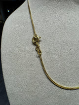 Zeitlose Panzerkette in 8 Karat leuchtendem Gelbgold mit Federring