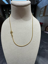 Zeitlose Panzerkette in 8 Karat leuchtendem Gelbgold mit Federring