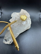 Dominantes Collier in 18 Karat (750) Gelbgold mit Brillanten