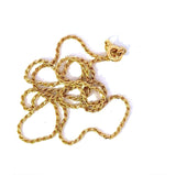 Leuchtende Twist Halskette in 18 Karat Gelbgold mit Federring