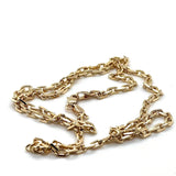 Elegante Ankerkette in 14 Karat Gelbgold mit Karabiner