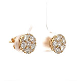 Moderne Brillantstecker in 18 Karat Gelbgold mit hochfeinen Brillanten