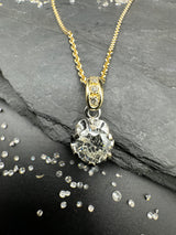 Eleganter Solitär-Anhänger in 18 Karat Gold mit großen Brillant