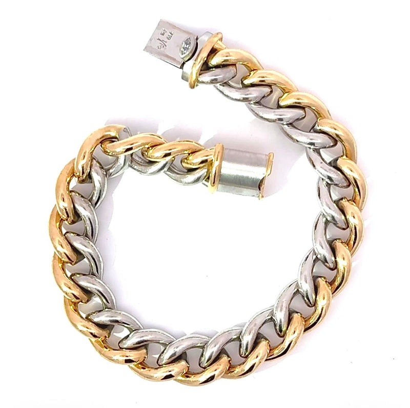Original IsabellaFa Armband in 18 Karat Gelbgold und 950er Platin mit Diamant