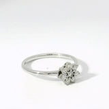 Zeitloser Moncara Ring in 14 Karat Weißgold mit feinen Brillanten