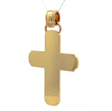 Riesiger Kreuz Anhänger in 18 Karat strahlendem Gelbgold von C'est Laudier