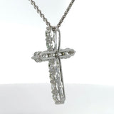 Spektakuläres Brillantkreuz in 18 Karat Weißgold – 3,53 Karat Feuer