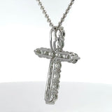 Spektakuläres Brillantkreuz in 18 Karat Weißgold – 3,53 Karat Feuer