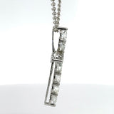 Spektakuläres Brillantkreuz in 18 Karat Weißgold – 3,53 Karat Feuer