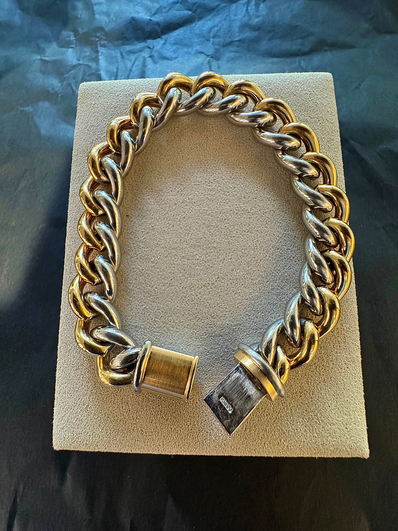 Original IsabellaFa Armband in 18 Karat Gelbgold und 950er Platin mit Diamant