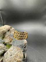 Eleganter Gelbgoldring in 18 Karat mit hochfeinen Brillanten