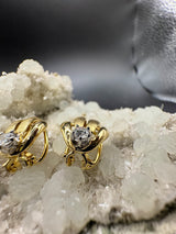 Stilvolle Ohrringe in 18 Karat (750) Gelbgold mit feinen Brillanten