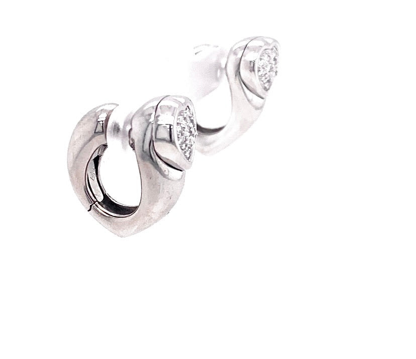 Originele Piaget-oorbellen in 18 karaat met briljant geslepen diamanten