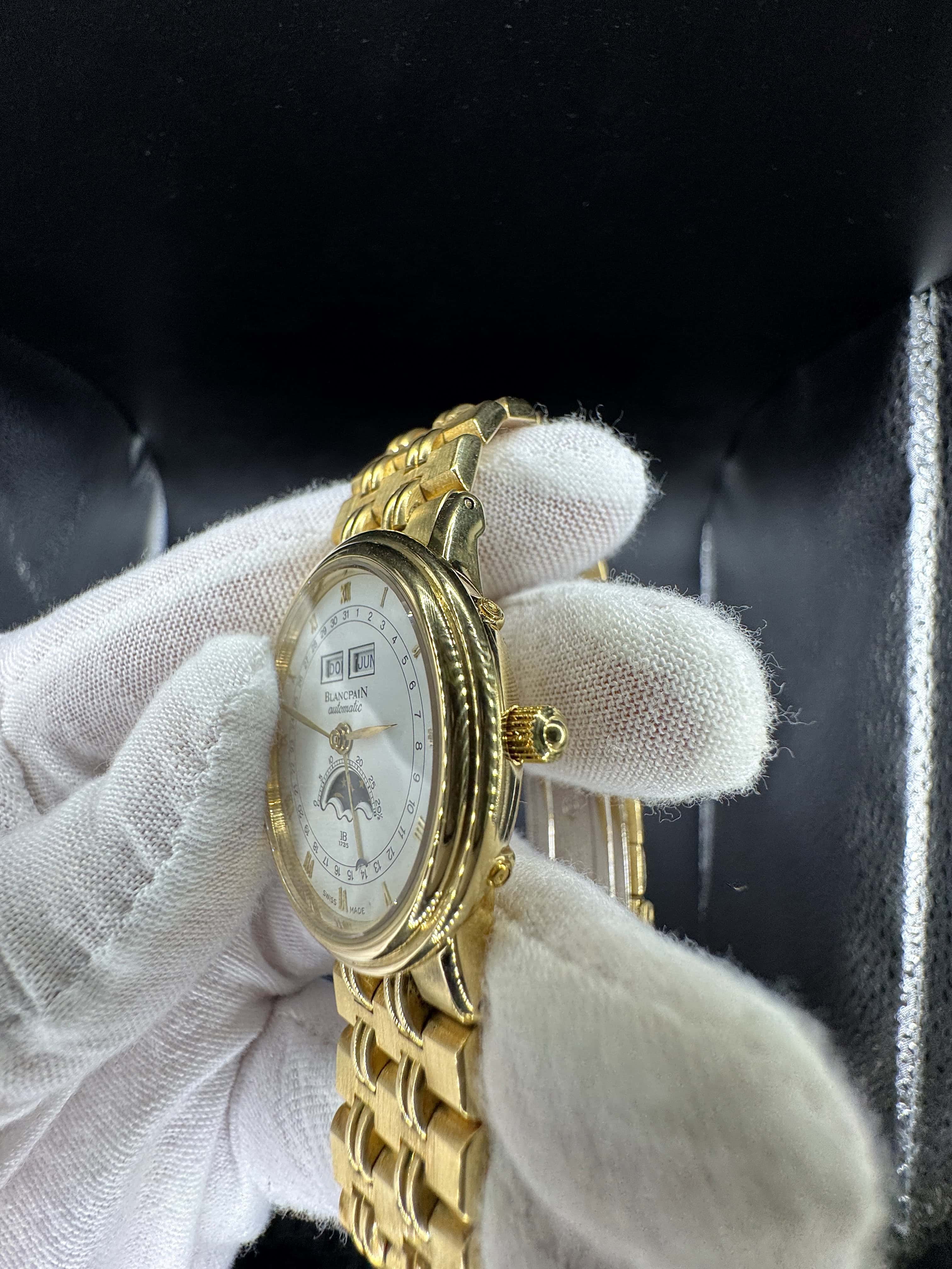 Blancpain Villeret Ref. 6595 in 18 Karat Gelbgold mit Mondphase