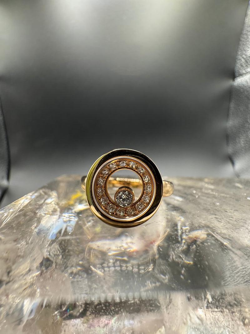 Massiver Chopard Happy Diamond Ring in 18 Karat Roségold | Ringe - Schmuck Schroll