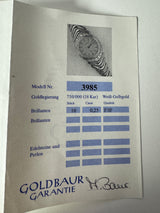 Ausgefallene Goldbaur-Uhr in 18 Karat Gelb- & Weißgold – mit Brillanten