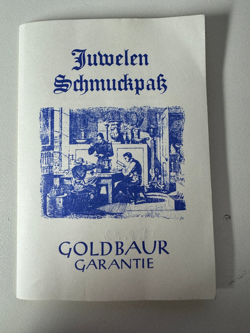 Ausgefallene Goldbaur-Uhr in 18 Karat Gelb- & Weißgold – mit Brillanten