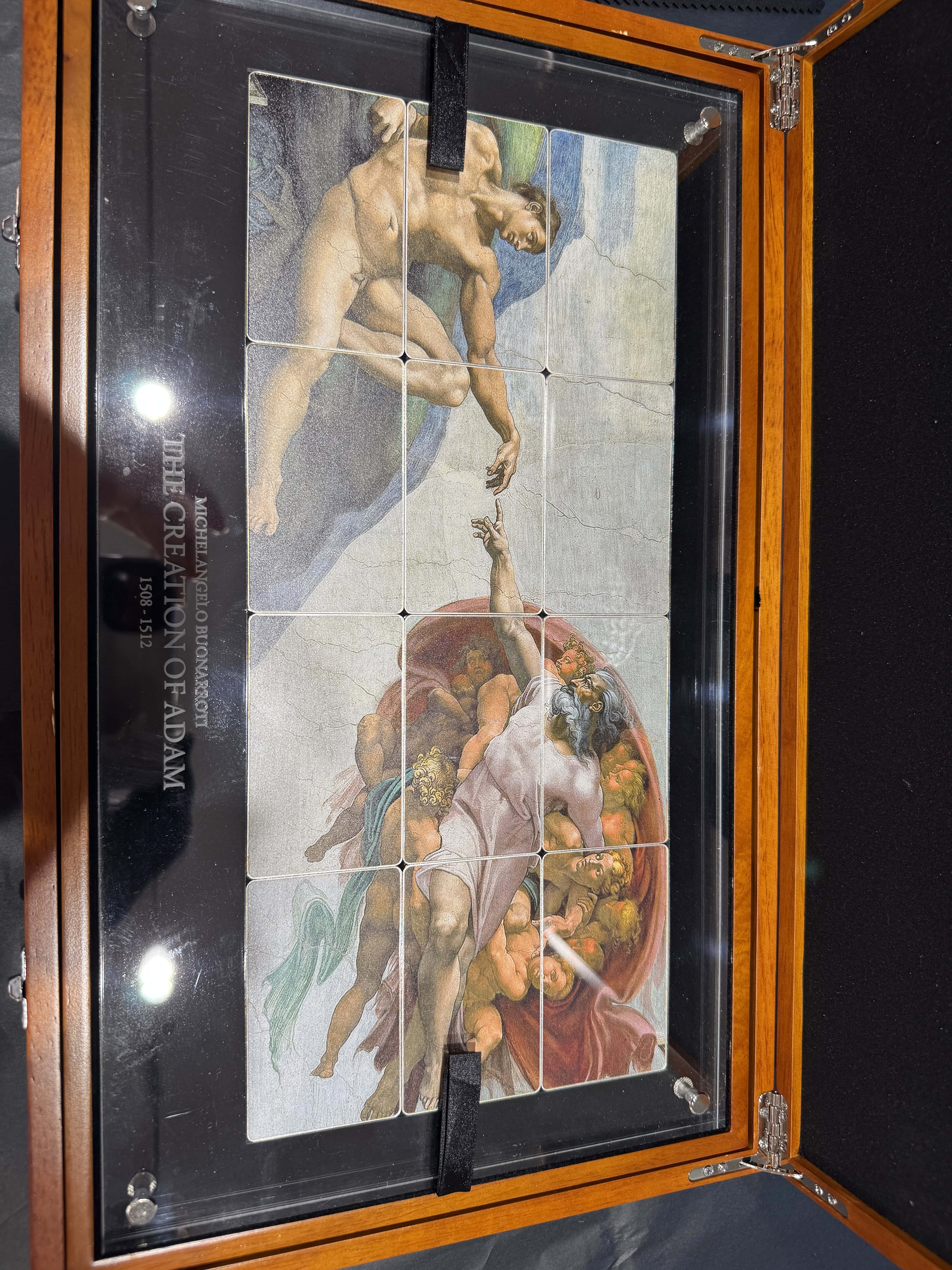 „The Creation of Adam“ – limitiertes Feinsilber-Set aus Niue 2013 mit 12 Silberbarren