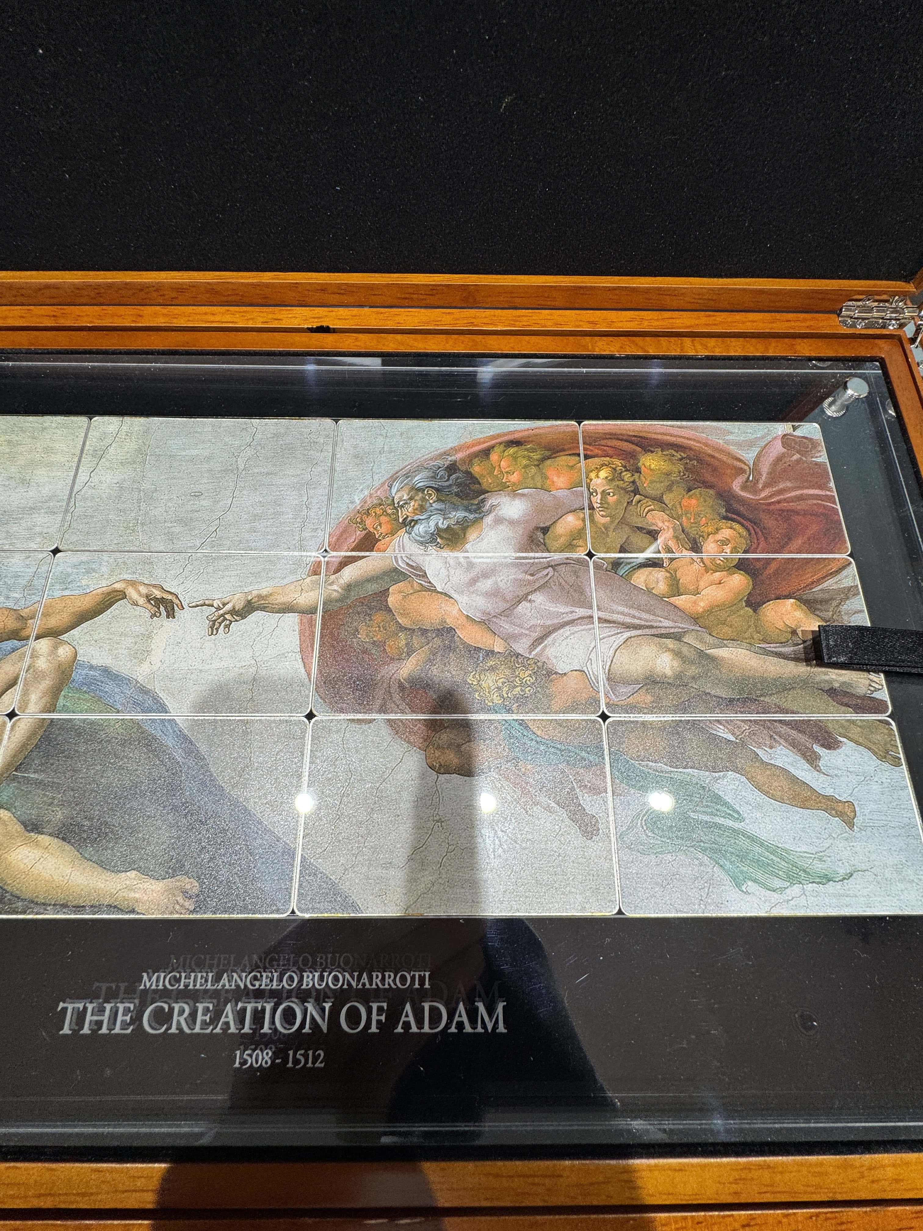 „The Creation of Adam“ – limitiertes Feinsilber-Set aus Niue 2013 mit 12 Silberbarren