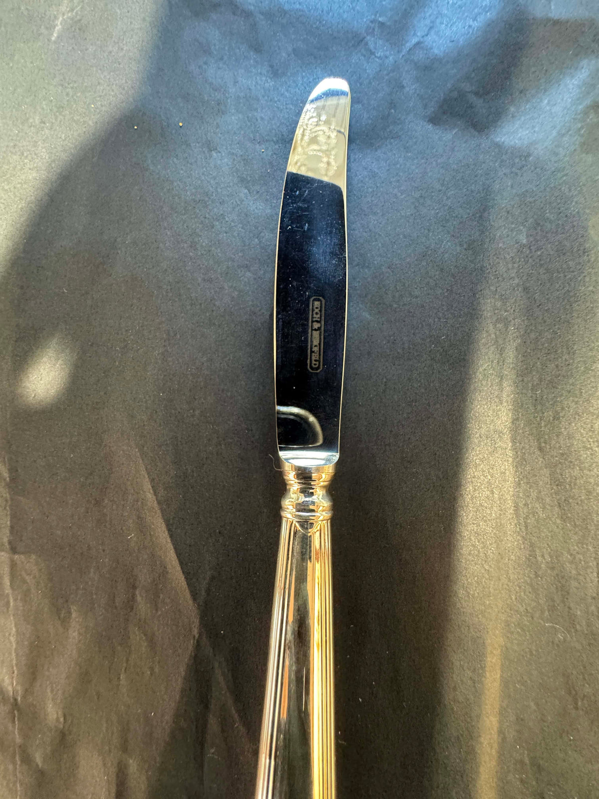 Nobles Koch & Bergfeld Besteckset in 800er Silber mit Feuervergoldung