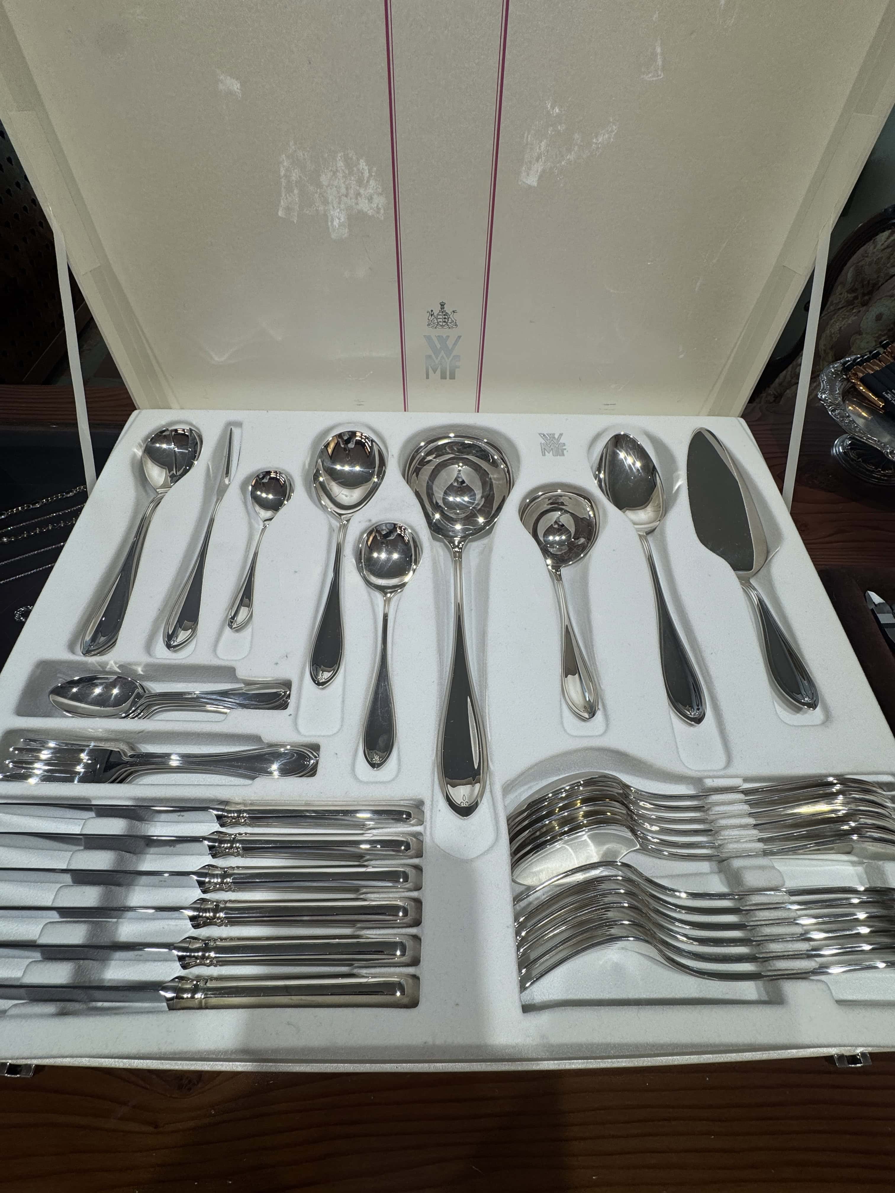Hochwertiges 39-teiliges Silberbesteckset von WMF „Premiere“ aus 800er Silber