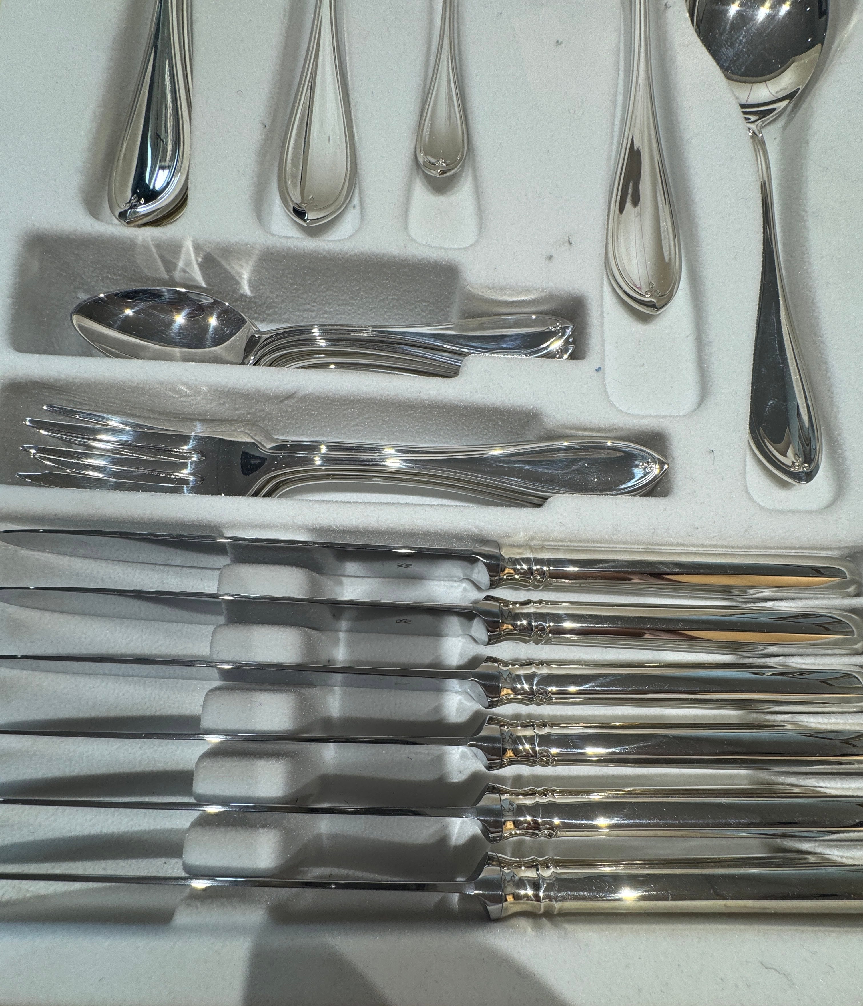 Hochwertiges 39-teiliges Silberbesteckset von WMF „Premiere“ aus 800er Silber
